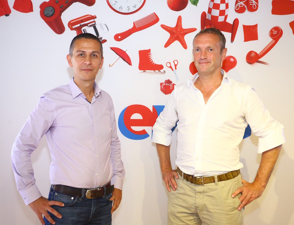 Iulian Stanciu CEO eMAG si Bob van Dijk CEO Naspers