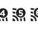 Logo-urile Wi-Fi 4, 5 și 6